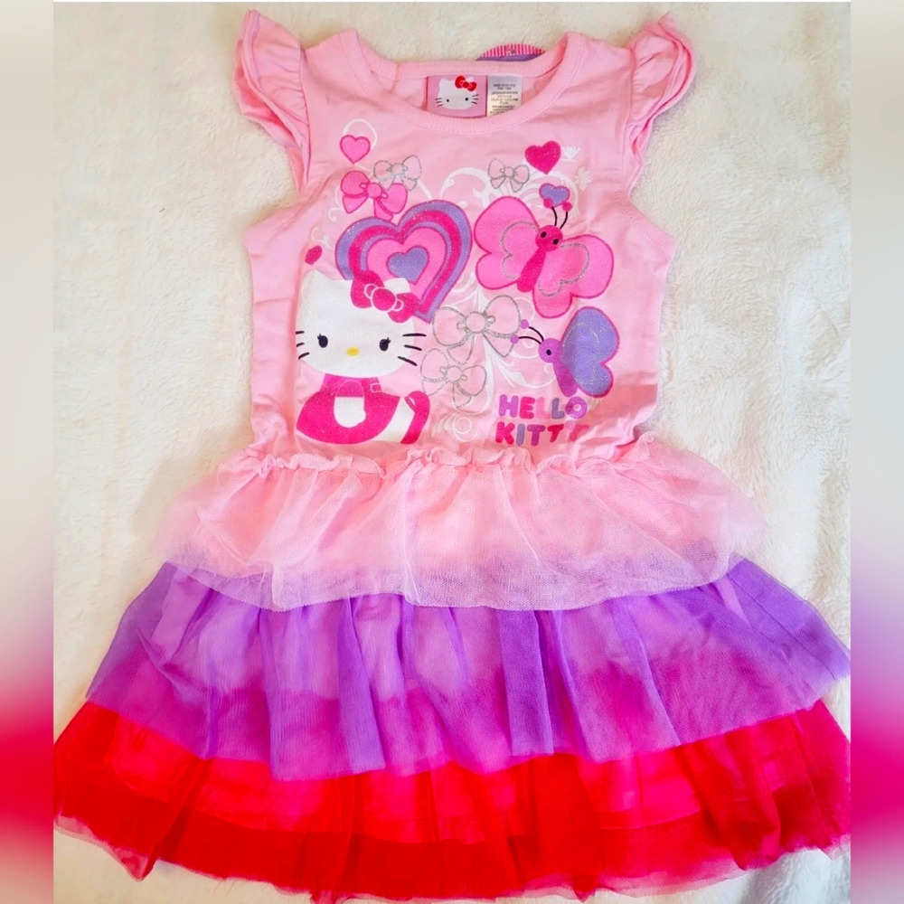 Hello Kitty Short Sleeve Dress Size 4T NWT
